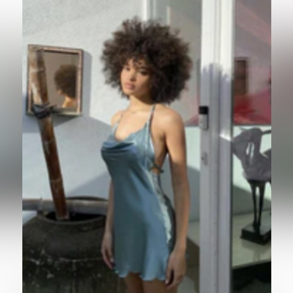 Heart of gold swim silk mini dress